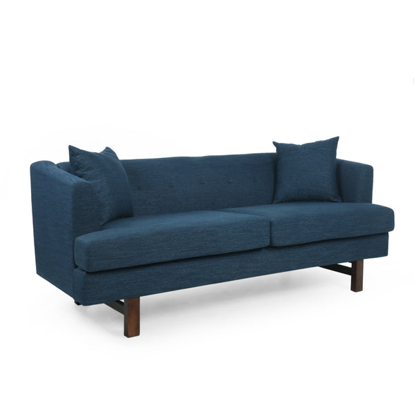 Gdf Studio Sparks Mid-Century Modern Upholstered 3 Seater Sofa
