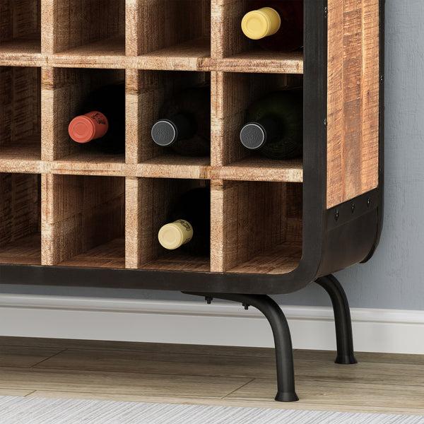 Gdf Studio Spring Industrial Design Wine Rack Bar Cabinet