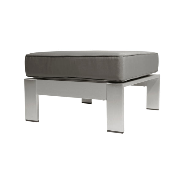 Gdf Studio Stacy Outdoor 3 Seater Aluminum Sofa And Ottoman Set With Side Tables