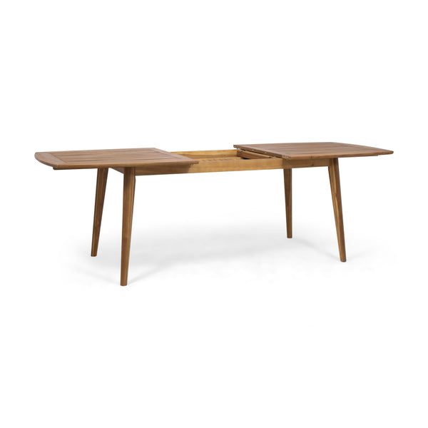 gdf studio Stanford Outdoor Acacia Wood Expandable Dining Table