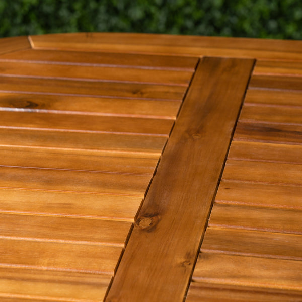 Gdf Studio Stanford Outdoor Farmhouse 4 Seater Wood Bar Set