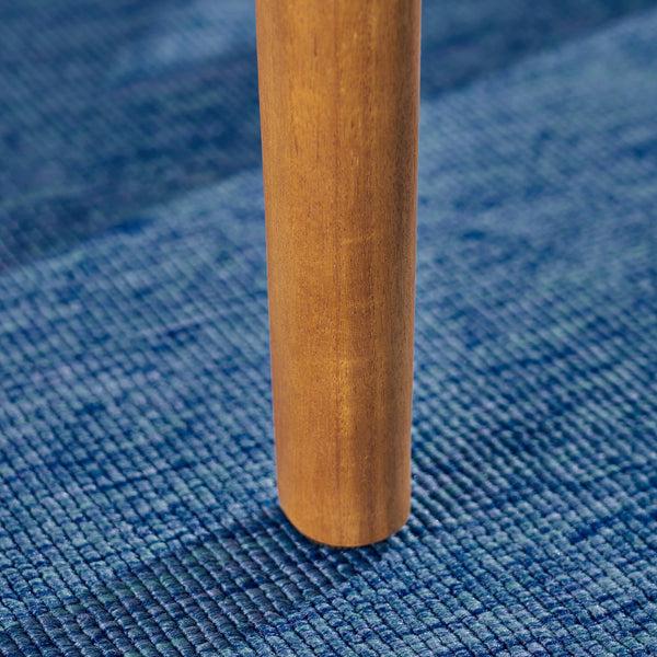 Gdf Studio Stanford Outdoor Round Acacia Wood Bistro Table With Straight Legs Teak
