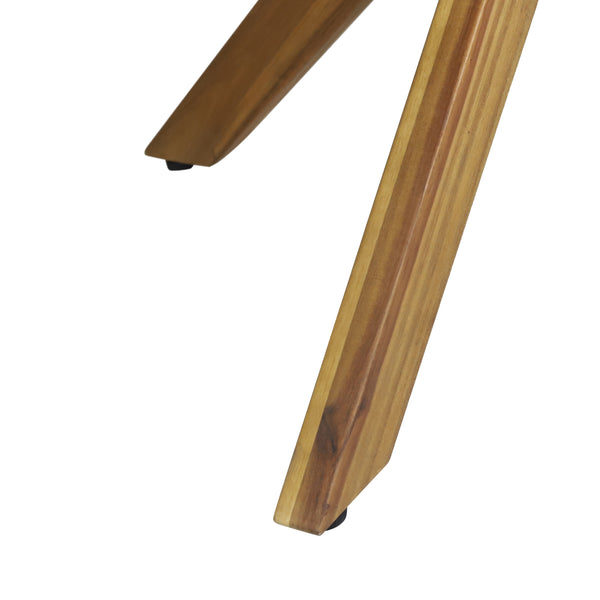 Gdf Studio Stanford Outdoor Teak Finish Acacia Wood 5 Piece Dining Set