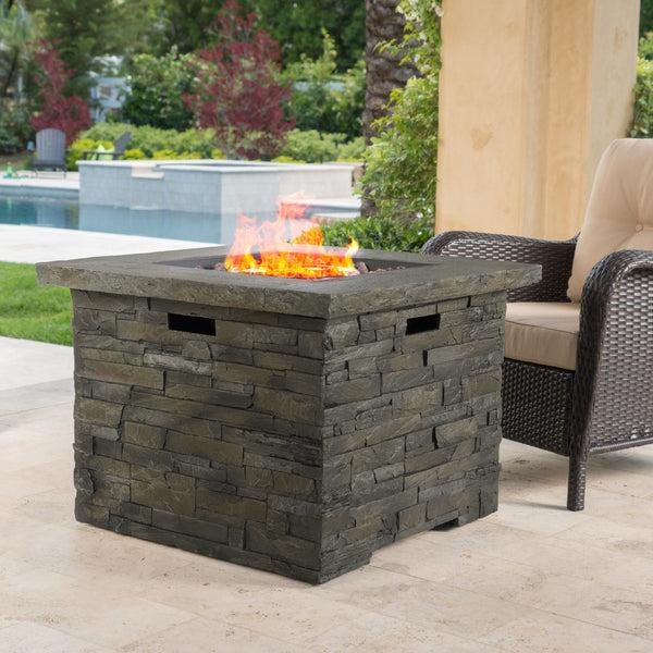 Gdf Studio Stonecrest 40 000 BTU Propane Gas Firepit (Square)