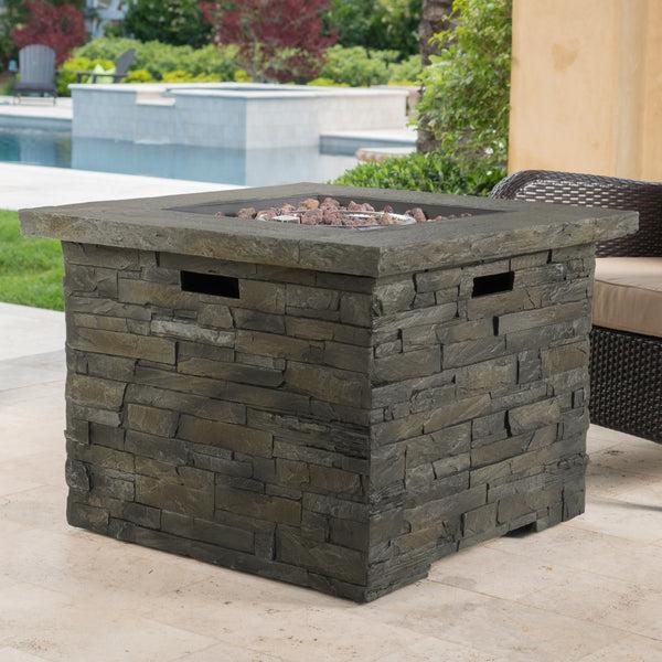 Gdf Studio Stonecrest 40 000 BTU Propane Gas Firepit (Square)