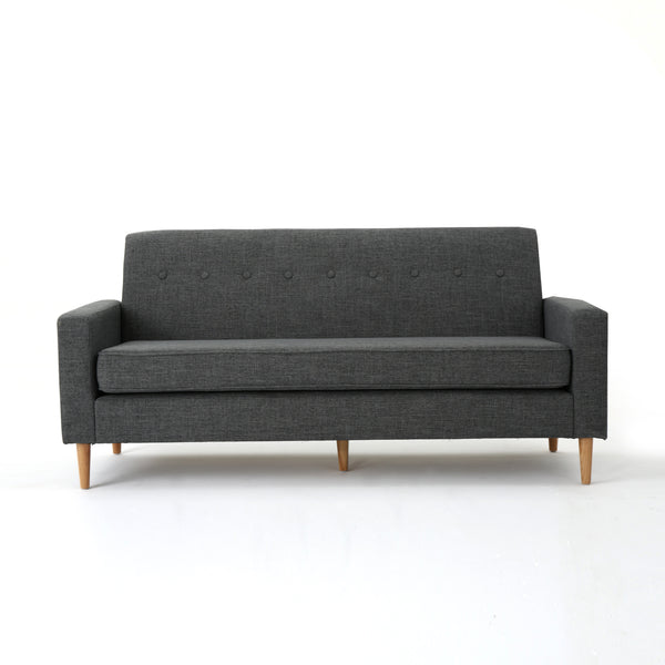 Gdf Studio Stratford Mid Century Modern Fabric 3 Seater Sofa