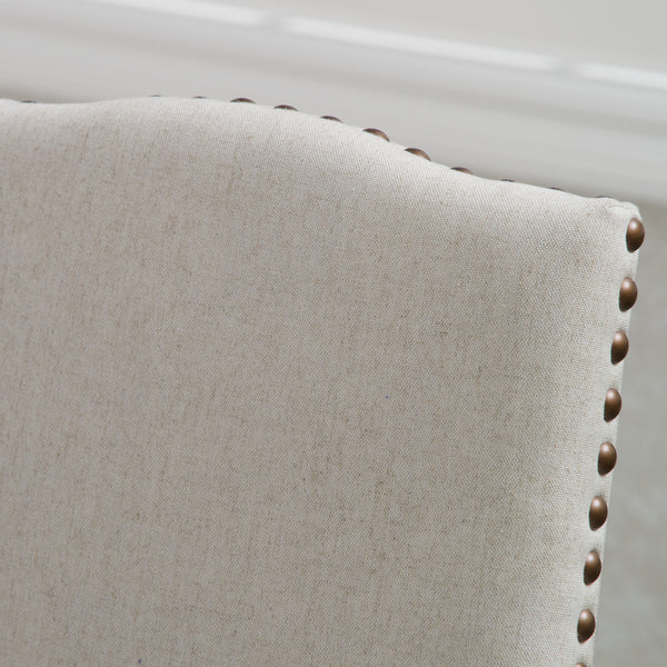 Gdf Studio Stuart Beige Fabric Dining Chair (Set Of 2)