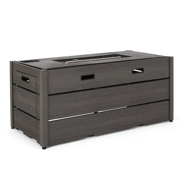 gdf studio Suches Archie Outdoor 40 000 BTU Rectangle Fire Pit