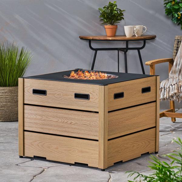 gdf studio Suches Archie Outdoor 40 000 BTU Square Fire Pit