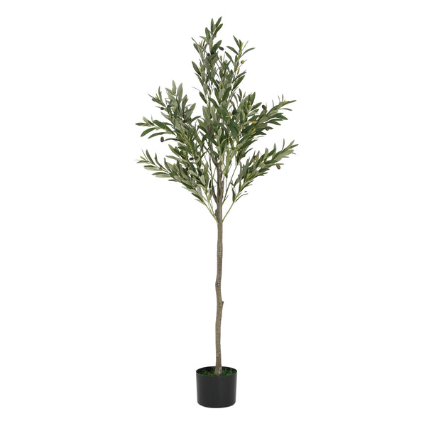 Gdf Studio Sylvar 66" Artificial Olive Tree With Pot