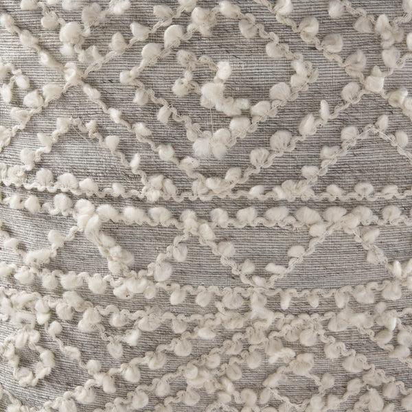 Gdf Studio Sylvia Boho Diamond Pattern Wool And Viscose Cube Pouf