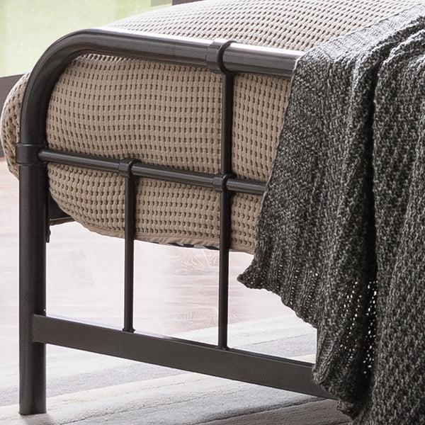 Gdf Studio Sylvia Queen-Size Iron Bed Frame Minimal Industrial