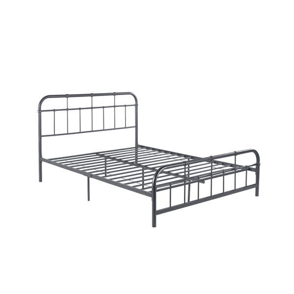 gdf studio Sylvia Queen-Size Iron Bed Frame Minimal Industrial