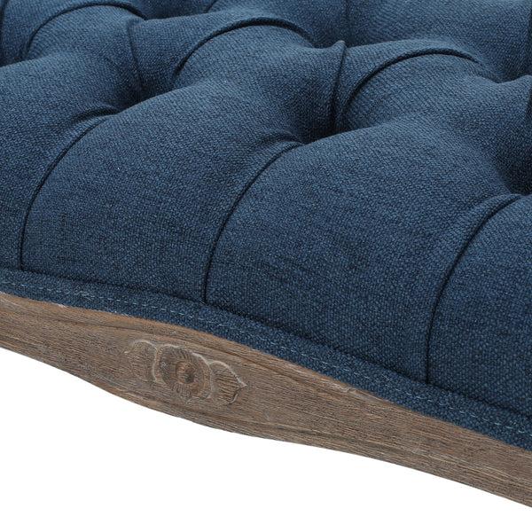 Gdf Studio Tasette Traditional Button Tufted Fabric Bench