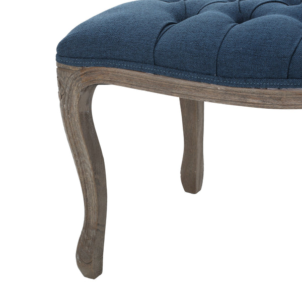 Gdf Studio Tasette Traditional Button Tufted Fabric Bench
