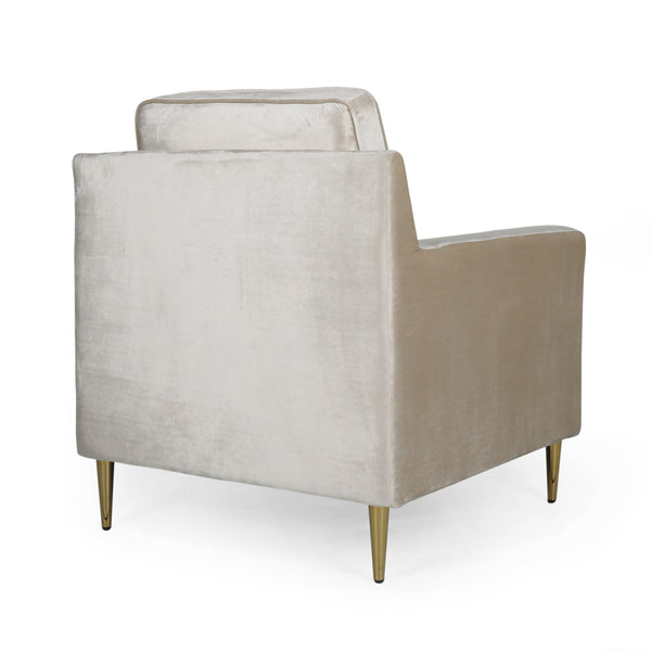 Gdf Studio Taylea Modern Glam Tufted Velvet Club Chair