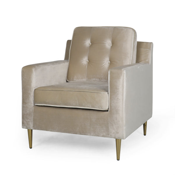 gdf studio Taylea Modern Glam Tufted Velvet Club Chair