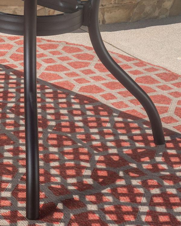 Gdf Studio Taylor Black Sand Cast Aluminum Rectangle Table