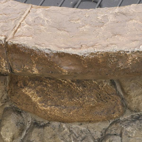 Gdf Studio Taylor Outdoor Lightweight Concrete Wood Burning Fire Pit