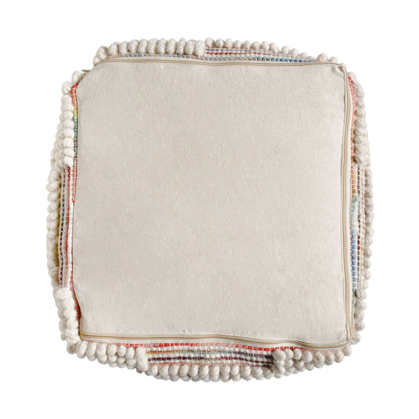 Gdf Studio Taz Contemporary Handcrafted Fabric Cube Pouf