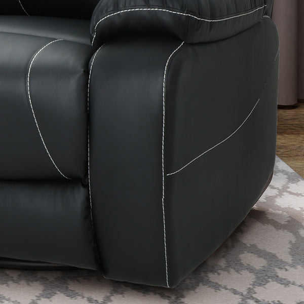 Gdf Studio Teresa Classic Tufted Leather Swivel Recliner