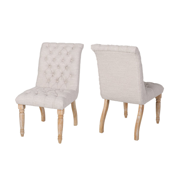 gdf studio Terrance Tufted Fabric Dining Chair (Set of 2)