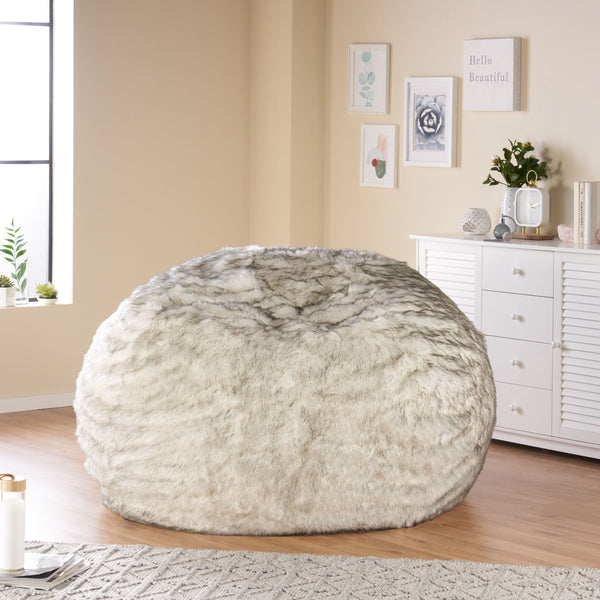gdf studio Terrell Schley Modern Glam 5 Foot Short Faux Fur Bean Bag