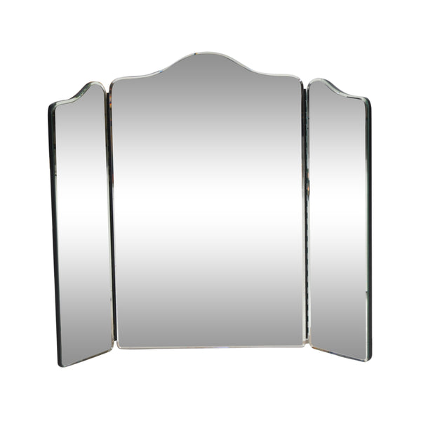 Gdf Studio Terry Modern Glam Foldable 3-Panel Vanity Mirror