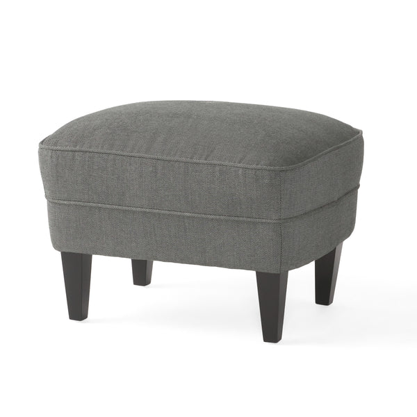 Gdf Studio Teton Button Tufted Upholstered Club Chair With Footstool