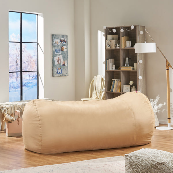 Gdf Studio Thanvi Traditional 8 Foot Suede Bean Bag (Cover Only)