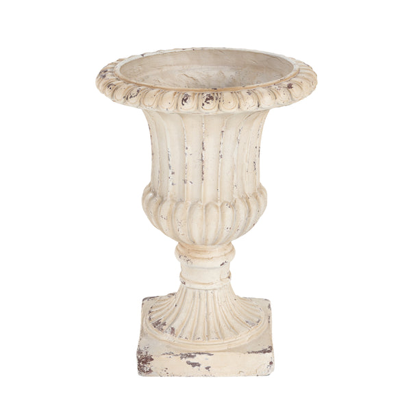 gdf studio Thorven Outdoor MGO Garden Urn Antique White