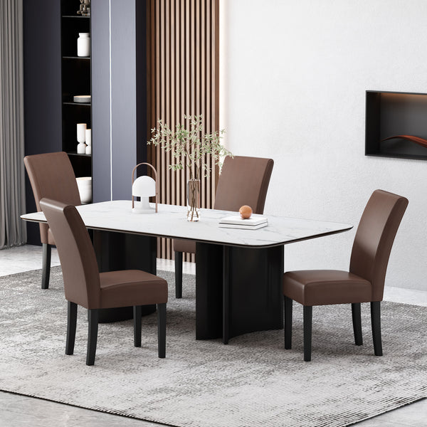 Gdf Studio Thurber Contemporary Upholstered Dining Chairs Set Of 4