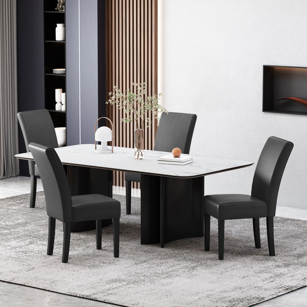 gdf studio Thurber Contemporary Upholstered Dining Chairs Set of 4