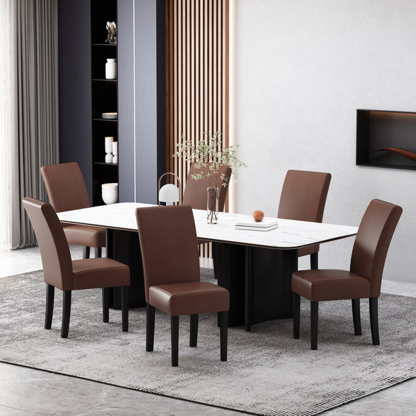 gdf studio Thurber Contemporary Upholstered Dining Chairs Set of 6