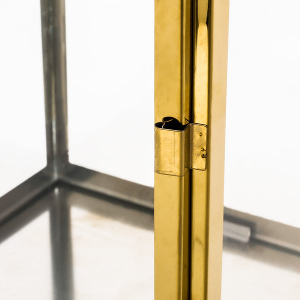 Gdf Studio Tilson 16" Modern Stainless Steel Lantern