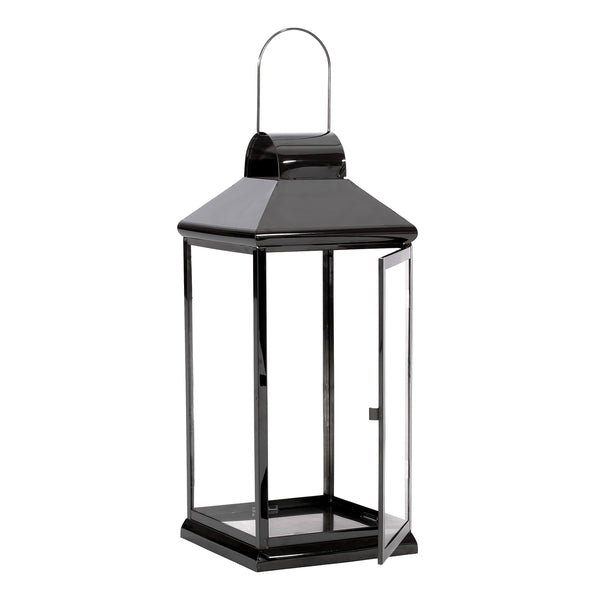 Gdf Studio Tilson 22" Modern Stainless Steel Lantern