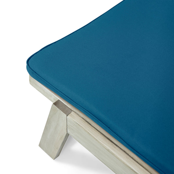 Gdf Studio Tina Outdoor Acacia Wood Chaise Lounge And Cushion Sets (Set Of 2)