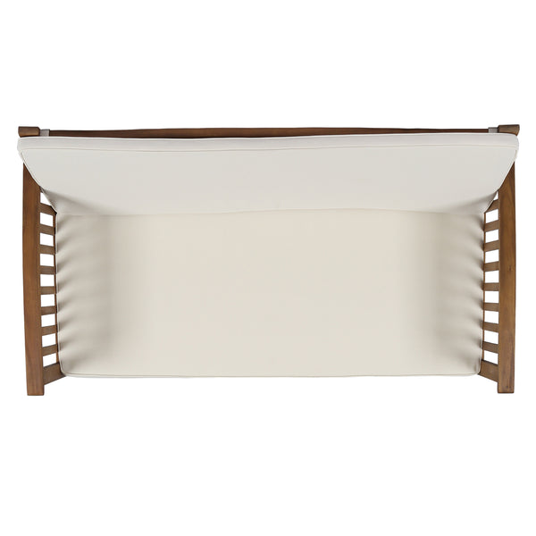 Gdf Studio Tolbert Outdoor Acacia Wood Loveseat & Coffee Table Set