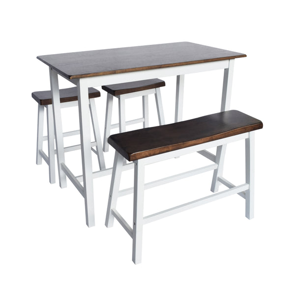 gdf studio Toluca Farmhouse 4 Seater Bar Dining Set