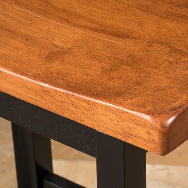 Gdf Studio Toluca Saddle Wood 24-Inch Counter Stool (Set Of 2)