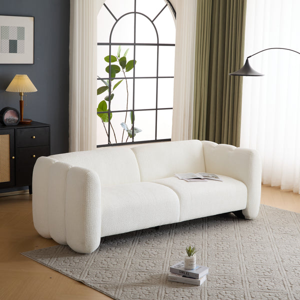 Gdf Studio Tonsona 83" 3-Seater Sofa Wave Design Living Rooms Bedrooms Apartment Office