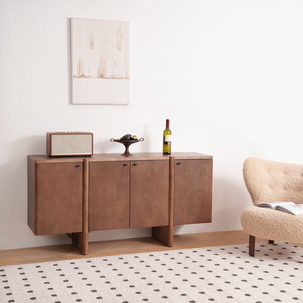 Gdf Studio Toral Modern Wooden Wide Storage Sideboard