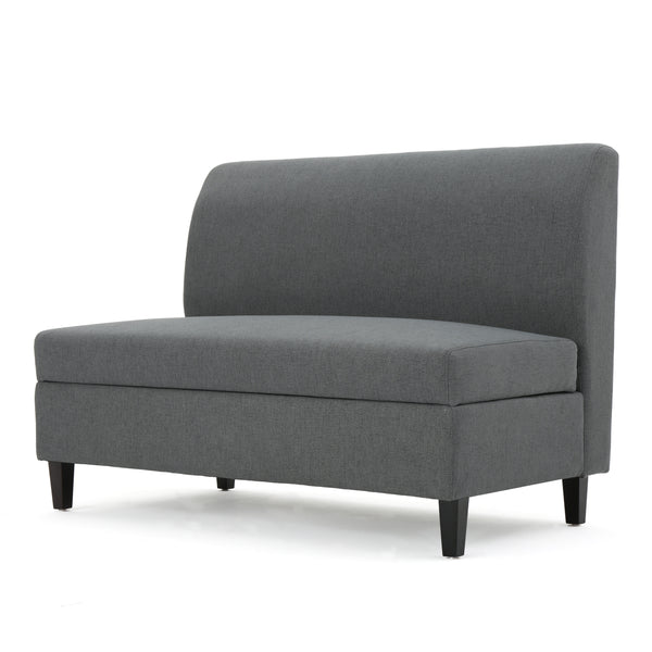 gdf studio Toro Versatile Modern Fabric Storage Settee