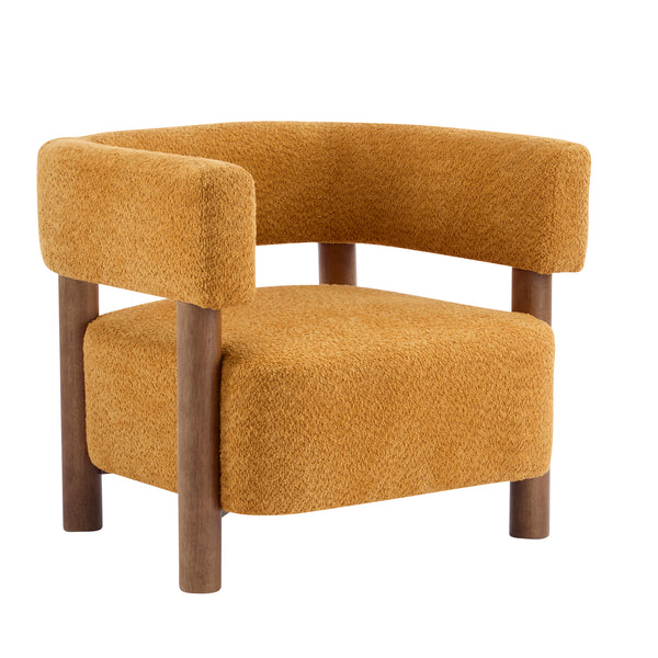 Gdf Studio Trailthorn Boucle Upholstered Accent Arm Chair