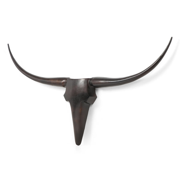 gdf studio Treutlen Aluminum Handcrafted Large Bull Wall Decor