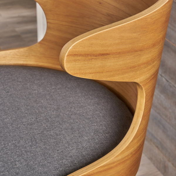 Gdf Studio Truda Mid Century Modern Fabric Barstools (Set Of 2)