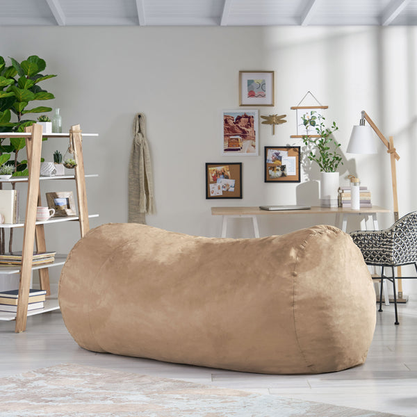 Gdf Studio Tucker Modern 8 Foot Microfiber Pastel Bean Bag