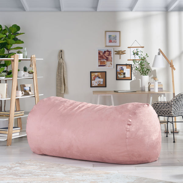 gdf studio Tucker Modern 8 Foot Microfiber Pastel Bean Bag
