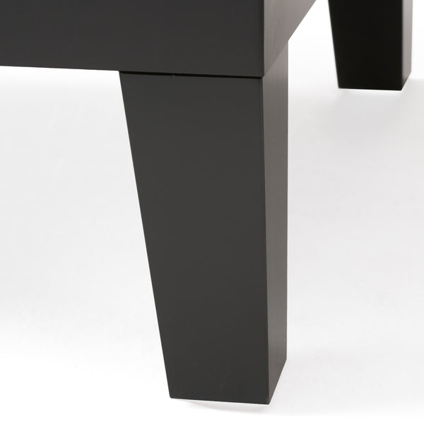 Gdf Studio Tucson Contemporary Tufted Leather Storage Ottoman Table With Drawer