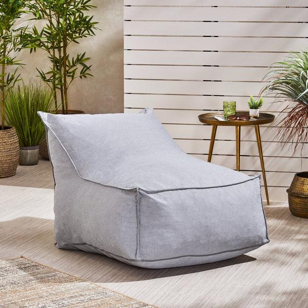 Gdf Studio Tulum Outdoor Water Resistant Fabric Bean Bag Lounger